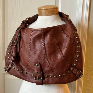 Isabella Fiore cognac leather bag